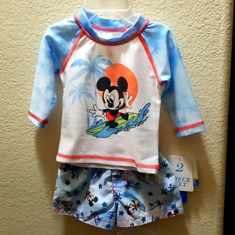 Baby boy mickey mouse 2pc wet suit